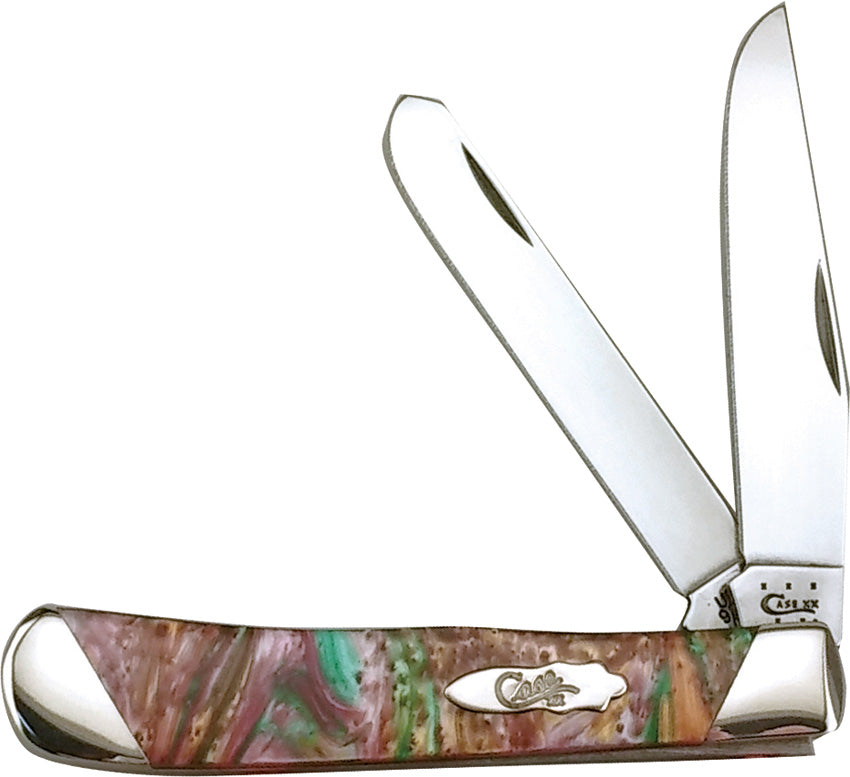 Case XX Trapper Abalone Handle Limited Edition Stainless Folding Knife S9254AB