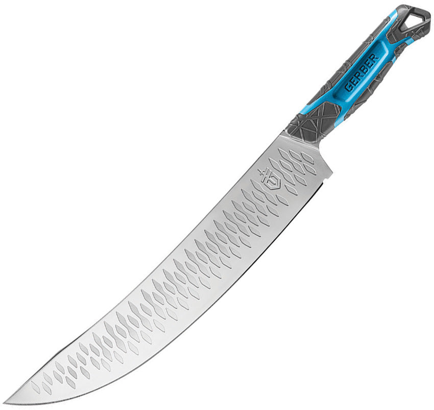 Gerber Rigor Scimitar Chef's Kitchen Knife Cyan Blue (11.25" Satin) G3865