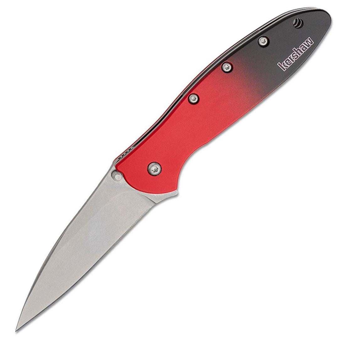 Kershaw Leek Gradient Red & Black Aluminum Linerlock Folding MagnaCut Knife 1660GRD
