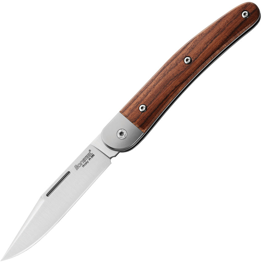 Lion Steel Jack Slip Joint Santos Wood Folding M390 Clip Pt Pocket Knife TJK1ST