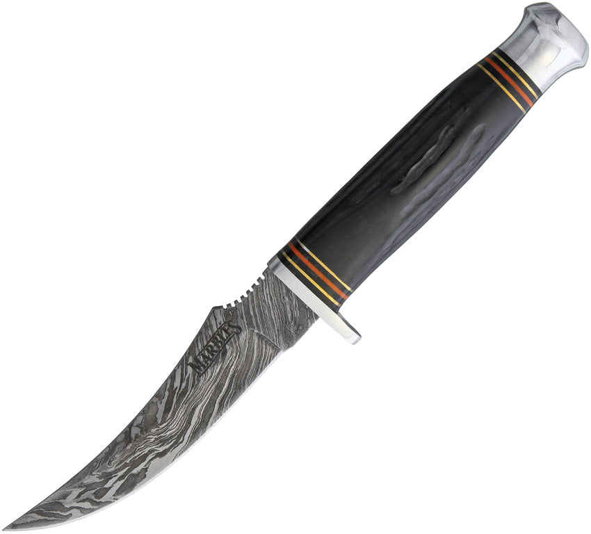 Marbles Jigged Bone Hunter Fixed Blade Knife + Leather Sheath 451