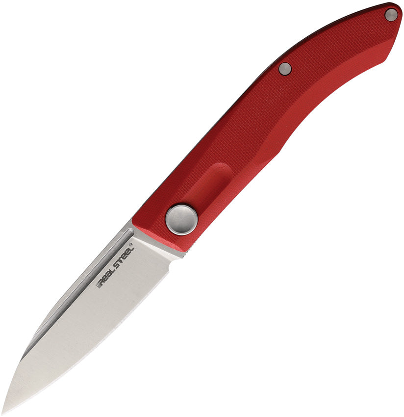 Real Steel Stella Slip Joint Red G10 Folding VG-10 Spear Point Pocket Knife 7058