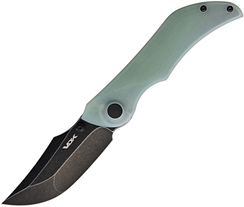 VDK Knives Talisman Linerlock Jade G10 Folding Knife 022