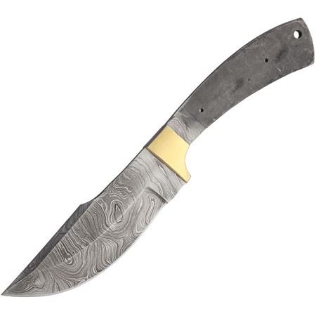 Blank 096 Damascus Skinner Fixed Blade Knife with Stainless Handle