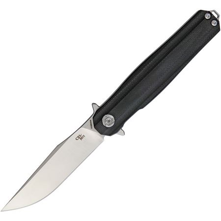 CH Knives 3505BK Linerlock Knife Black G10