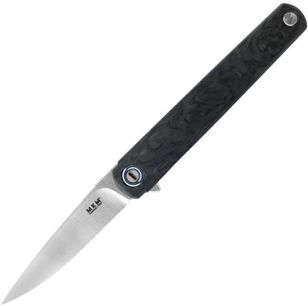 MKM L01FCT Flame Framelock Knife Drop Carbon Fiber