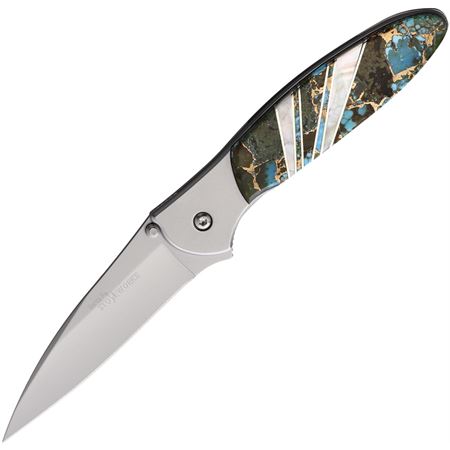 Santa Fe Stoneworks 07 Kershaw Leek Framelock Turquo