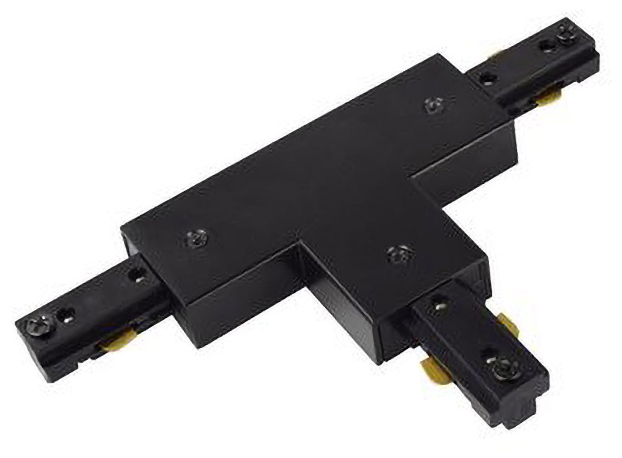 Halo Black T-Shaped Track Light Connector