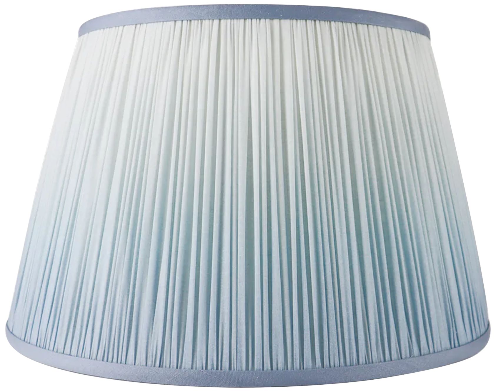 Blue Ombre Print Pleated Empire Lamp Shade 11x16x10 (Spider)