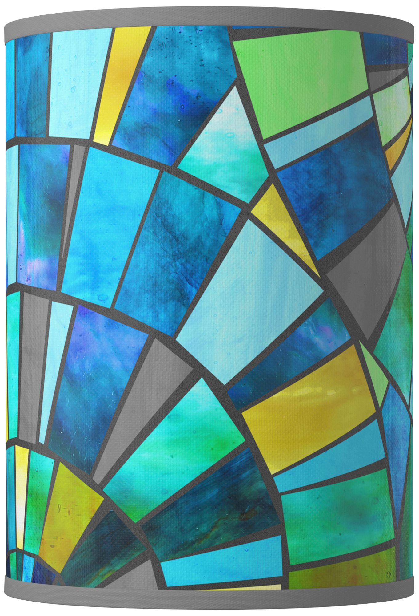 Lagos Mosaic Giclee Round Cylinder Lamp Shade 8x8x11 (Spider)