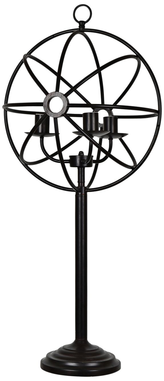 Crestview Collection Global Oil Bronze Metal Table Lamp