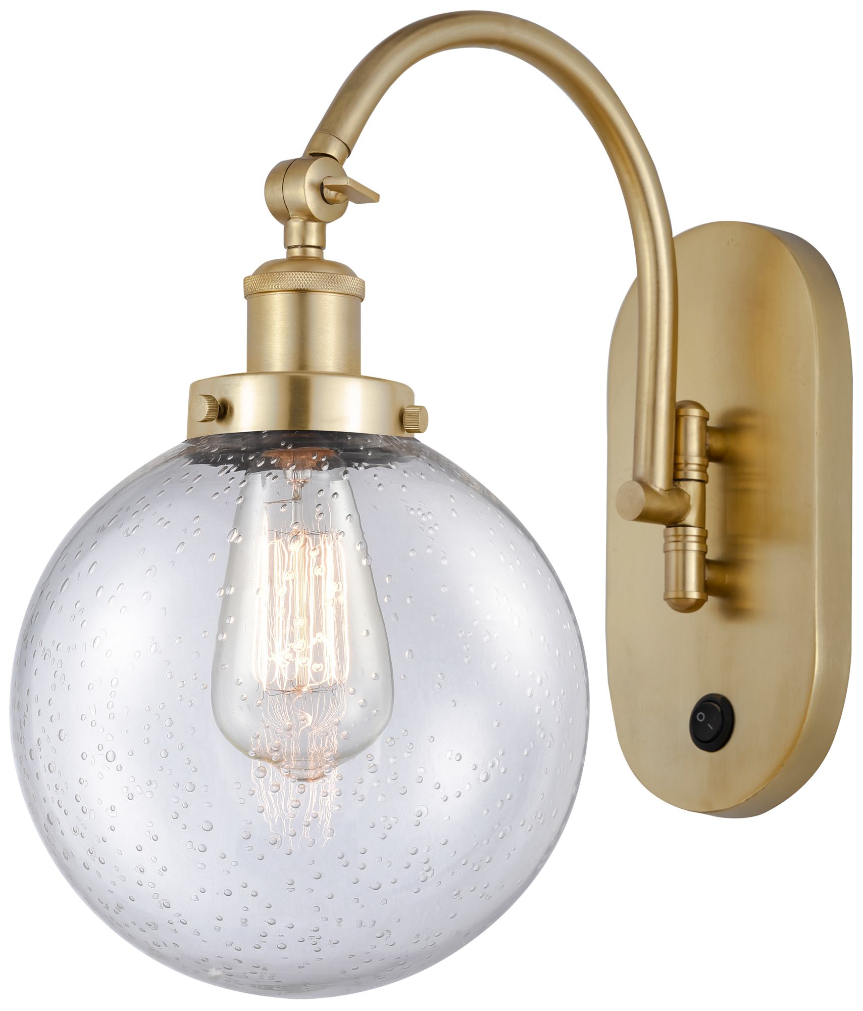 Franklin Restoration Beacon 8" Incandescent Sconce - Gold - Seedy Shad