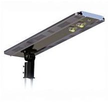 Fleck 35"W Brown Solar Dusk-to-Dawn LED Area Parking Light