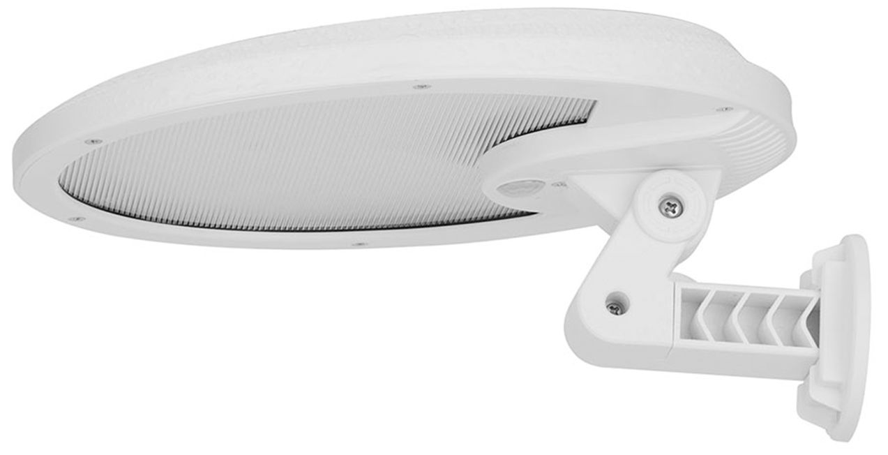 Domex 7 1/2" High White Solar Mini UFO LED Flood Light