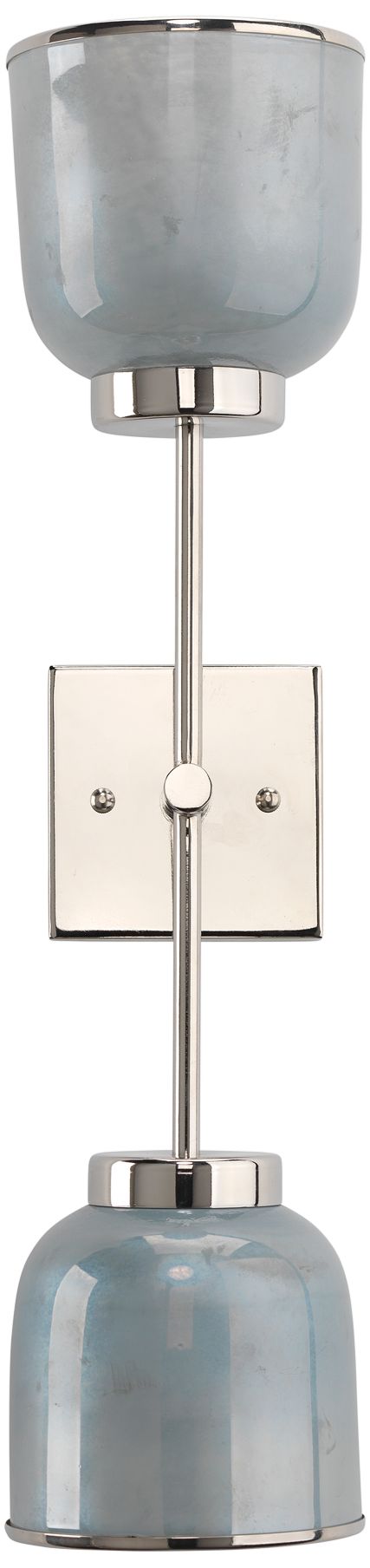 Jamie Young Vapor 24 3/4" High Opal and Nickel Double Wall Sconce