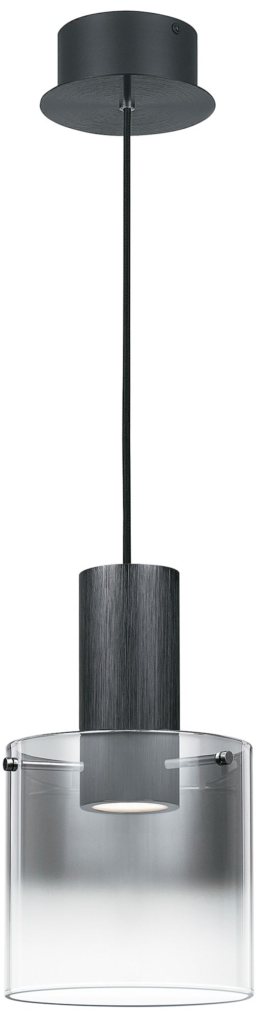 Quoizel Kilmer 8.25" Wide LED Black Modern Mini Pendant