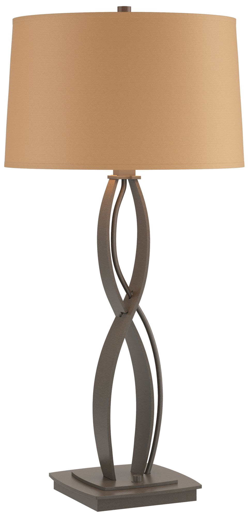Almost Infinity 31"H Tall Dark Smoke Table Lamp w/ Doeskin Suede Shade