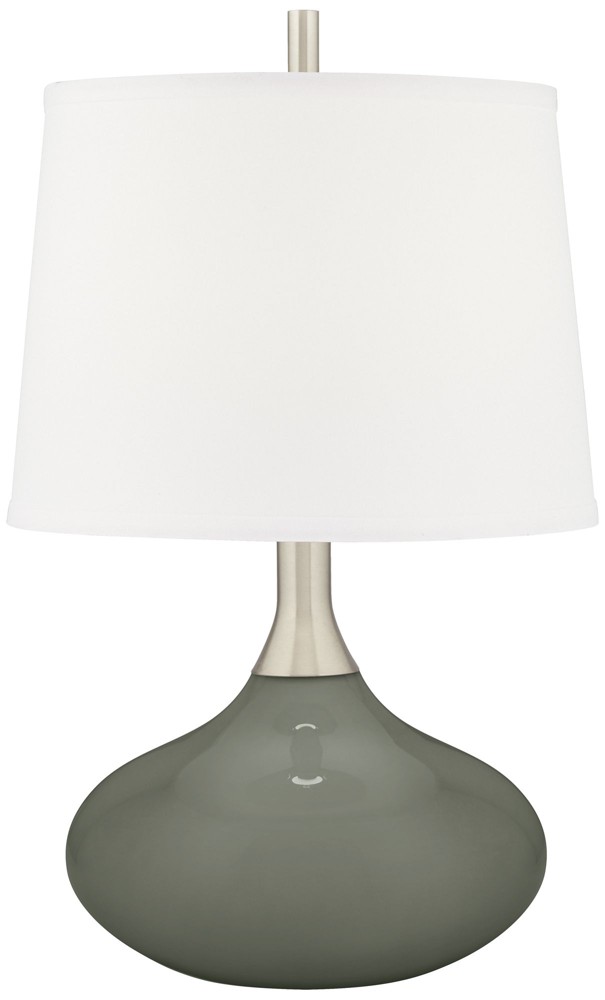 Pewter Green Felix Modern Table Lamp