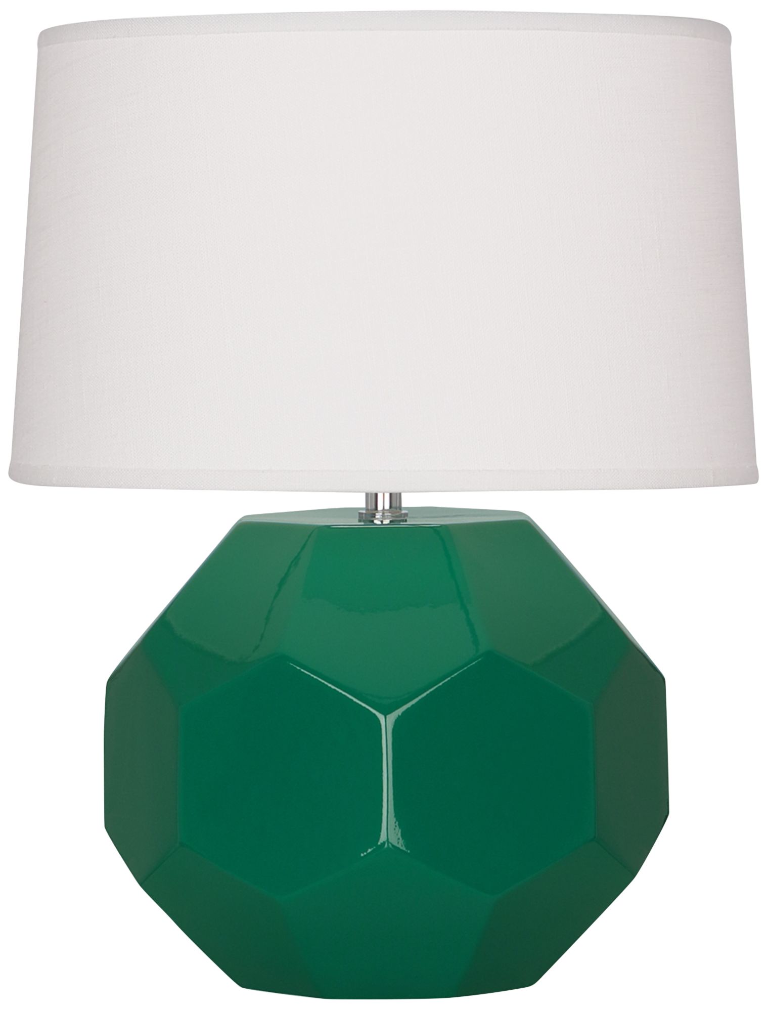 Franklin 16 1/2" High Green Glazed Ceramic Accent Table Lamp