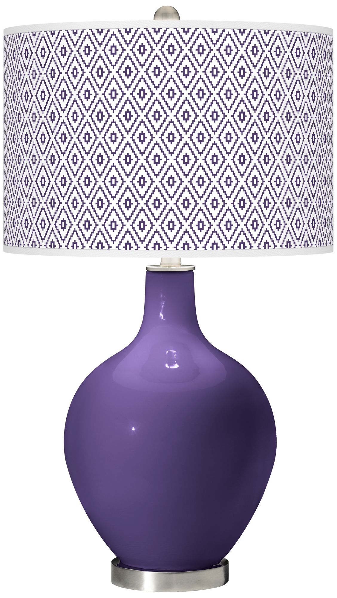 Izmir Purple Diamonds Ovo Table Lamp