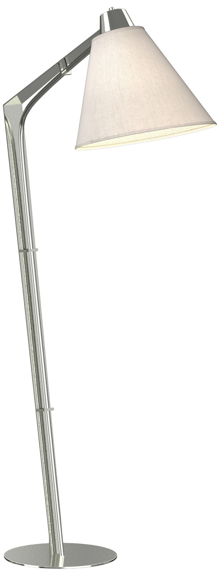 Reach 55.2" High Sterling Floor Lamp With Flax Shade