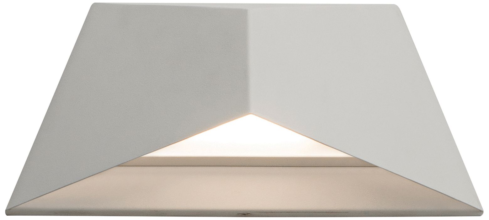 Concord 4 1/2" High White Angular LED Outdoor Wall Sconce