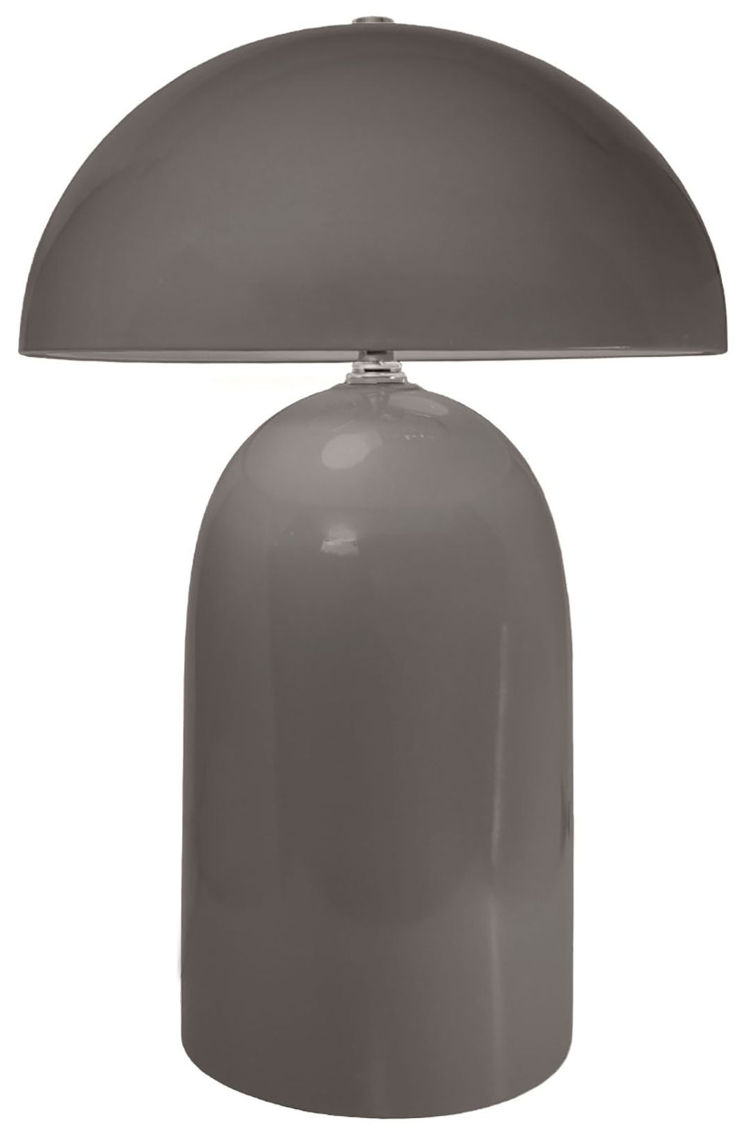 Tall Kava 18.25" Tall Gloss Grey Ceramic Table Lamp