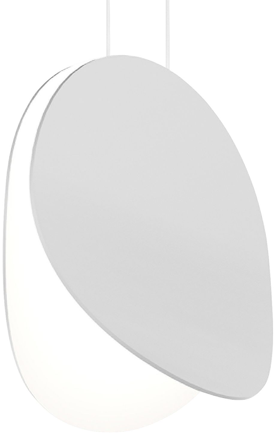 Malibu Discs? 10" Wide White LED Mini Pendant Light