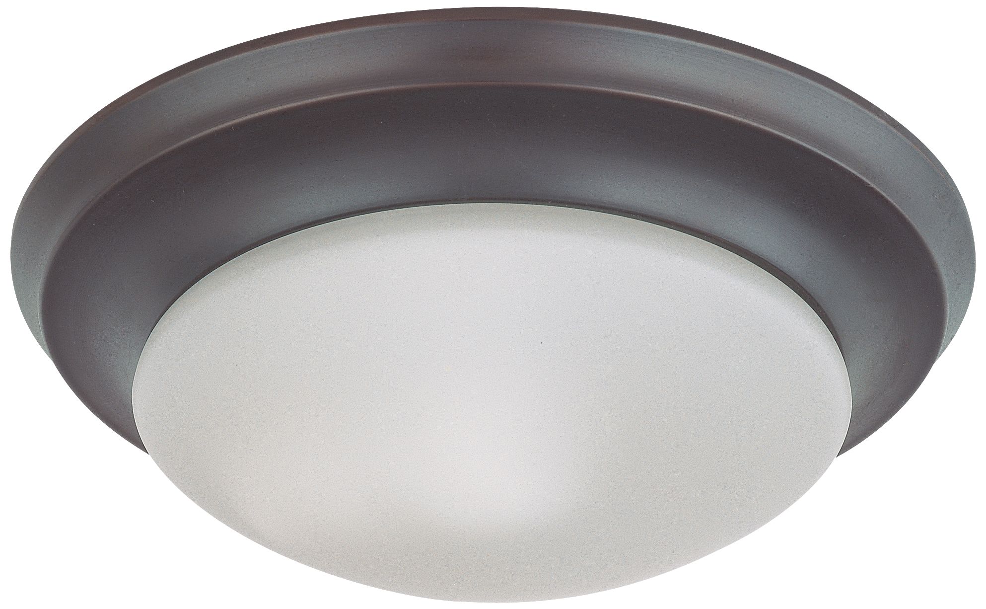 LED Light; 11-3/4 in.; Flush Mounted; Frosted Glass; Mahogany Bronze Finish