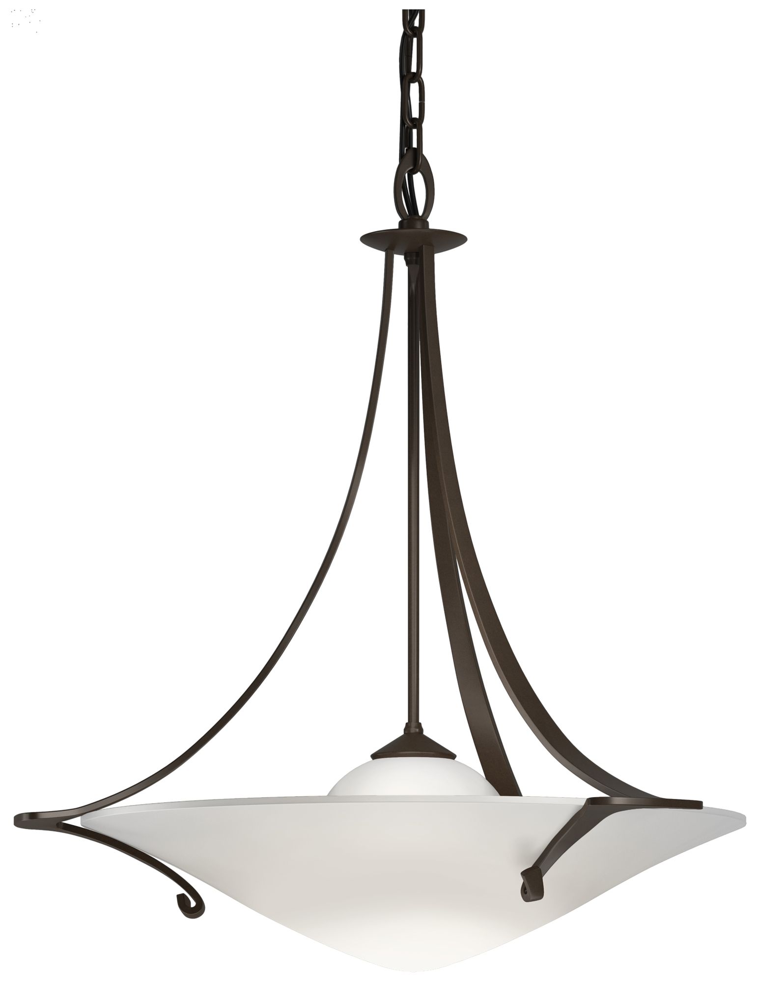 Antasia 21.7" Wide Bronze Pendant With Opal Glass Shade