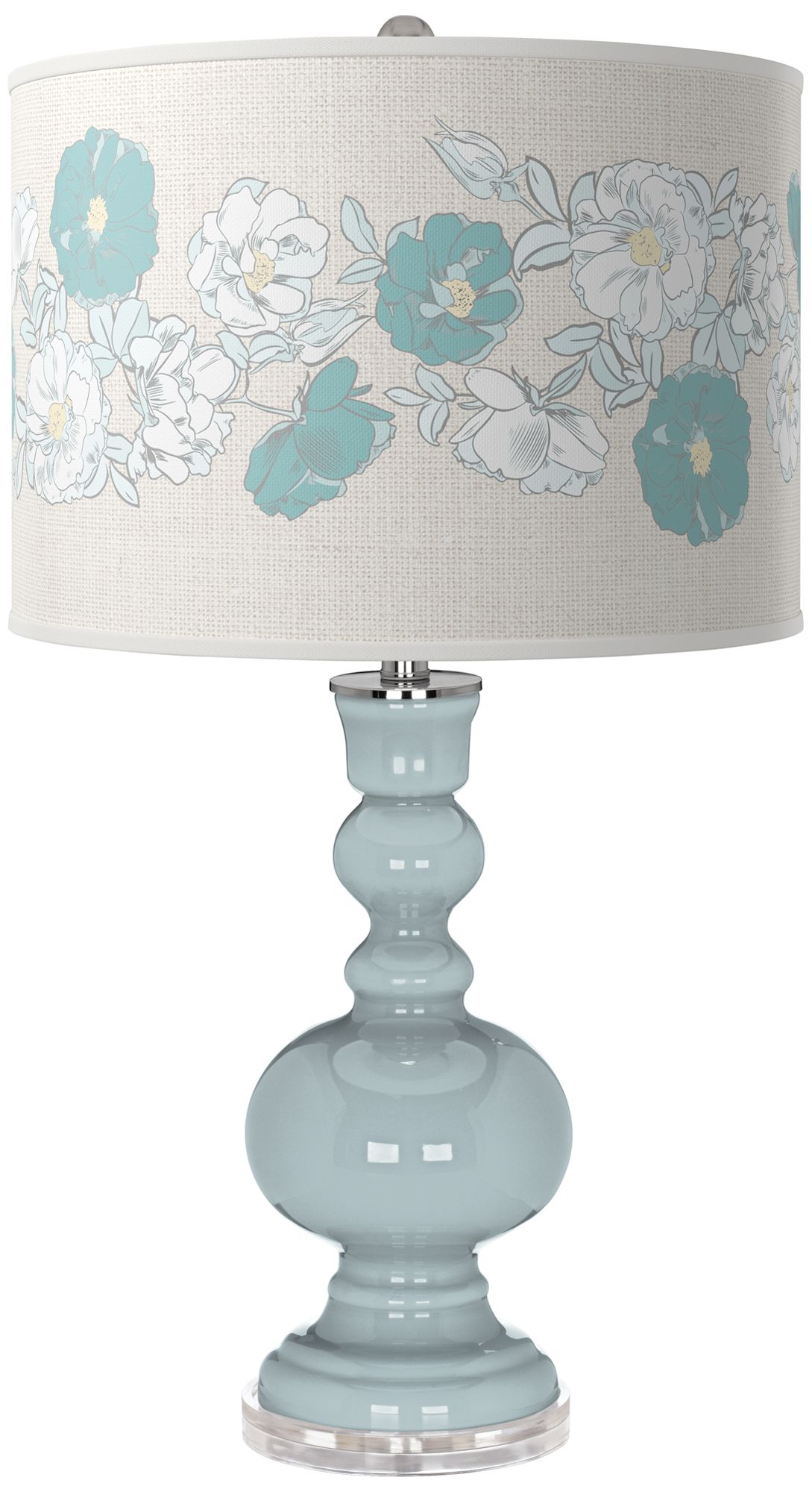 Rain Rose Bouquet Apothecary Table Lamp
