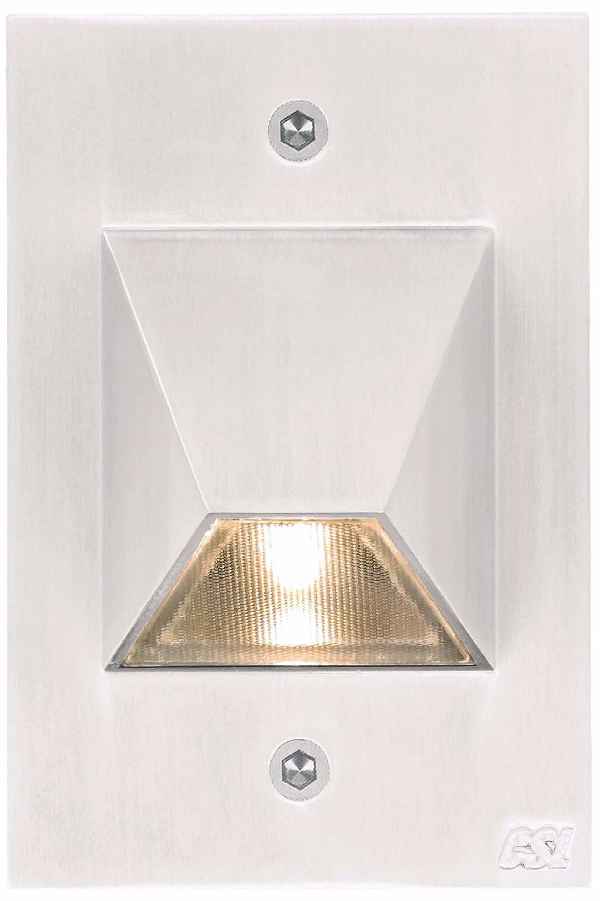 Matte White Trapezoid 4 1/2" High LED Outdoor Step Light