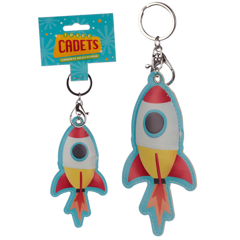 Fun Leatherette Space Cadet Keyring