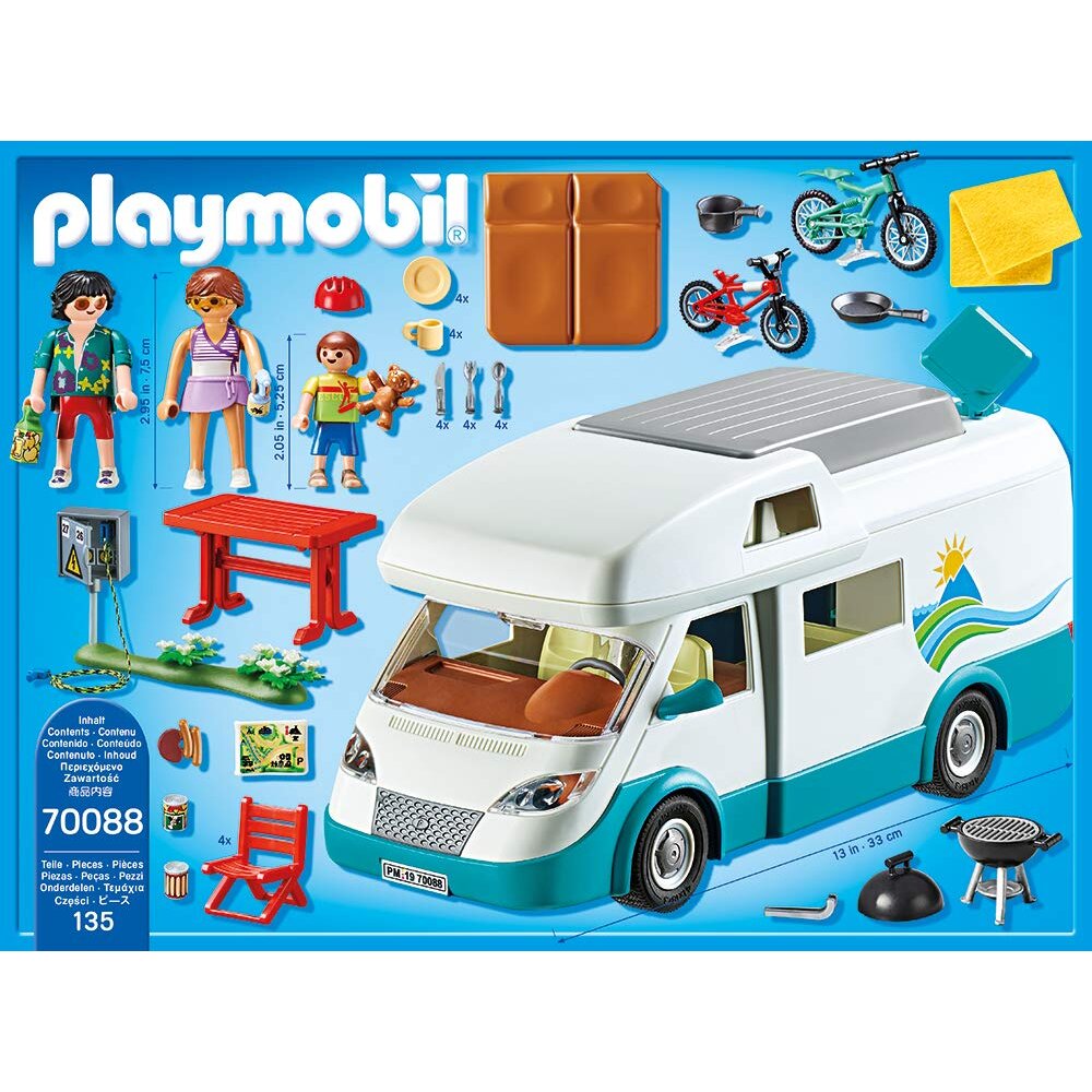 Playmobil 70088 Family Fun Caravan Camper 135PC Playset