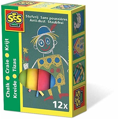 SES Creative 12 Pk Chalk-Colors Arts and Crafts