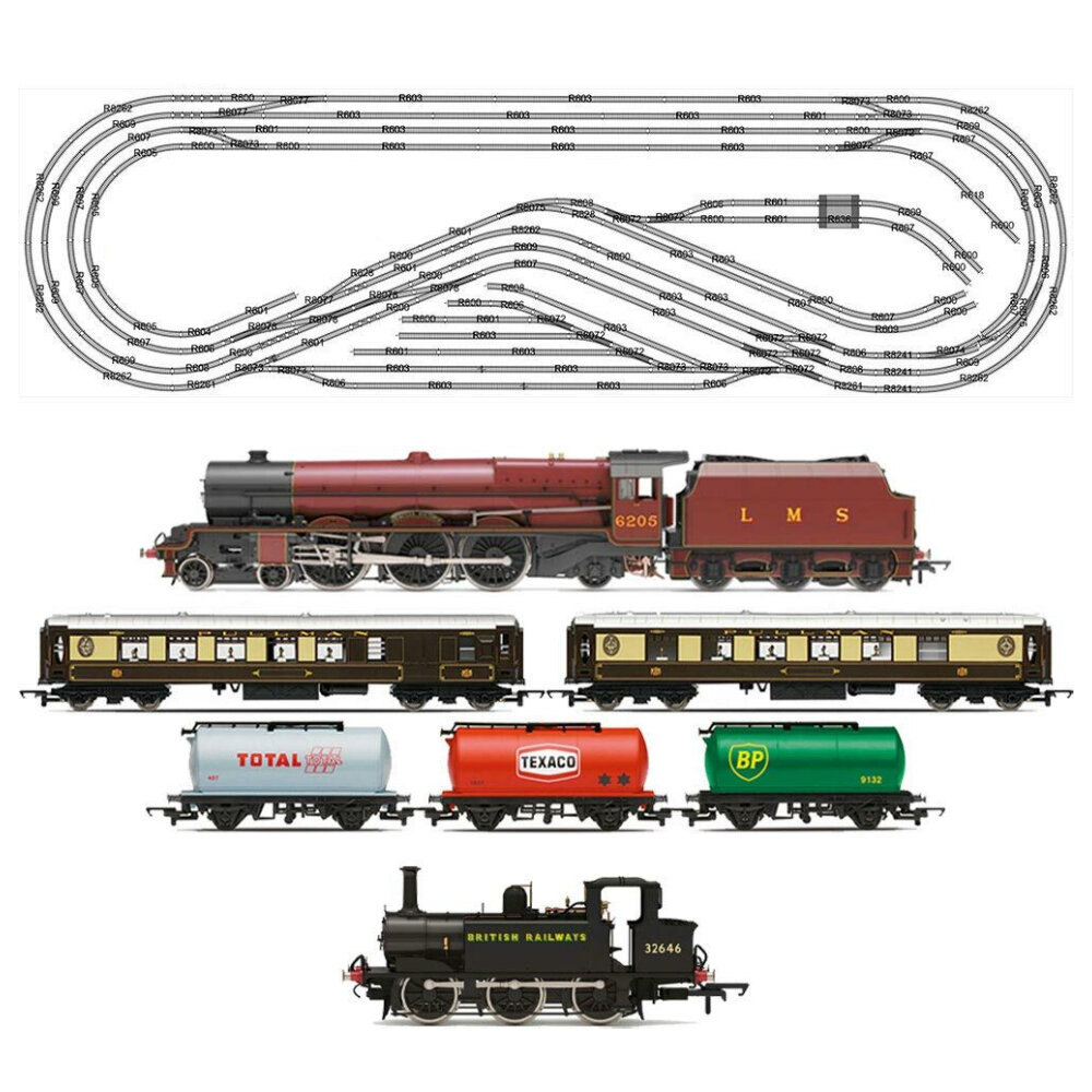 HORNBY Digital Train Set HL10 Large Layout - Multi Track with 2 Trains