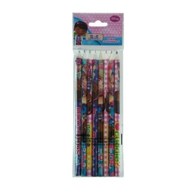 UPD Doc McStuffins colored Pencils (8 Pack)