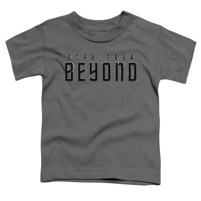 Trevco CBS1773-TT-2 Star Trek Beyond & Star Trek Beyond Short Sleeve Toddler Cotton T-Shirt, Charcoal - Medium - 3 Toddler