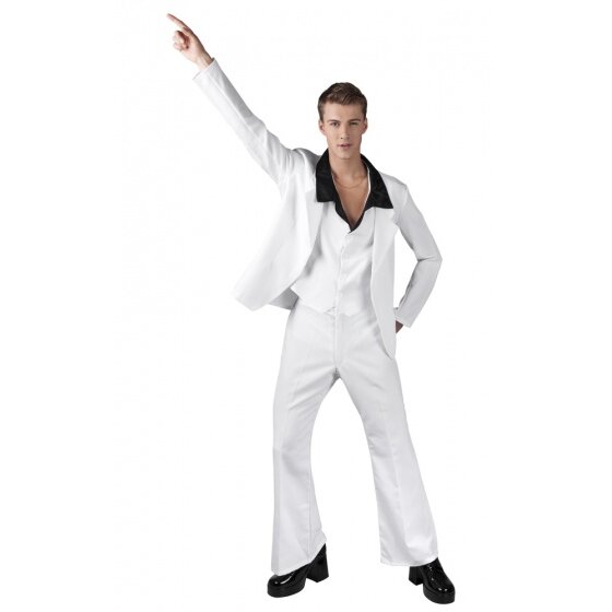 costume Disco Fever mens white size 50/52