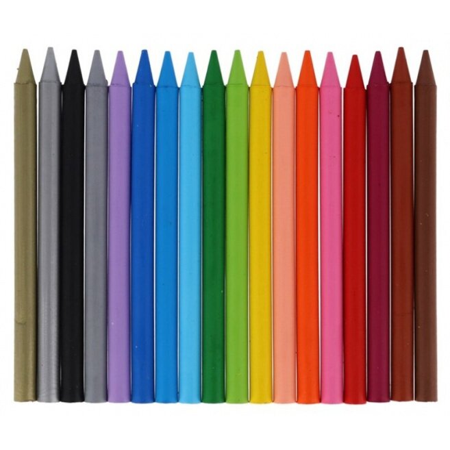 wax crayon Plastidecor coloured junior 18 pcs