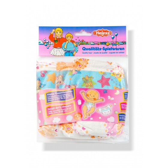 girls' nappies 28-35 cm polyester white 3 pieces
