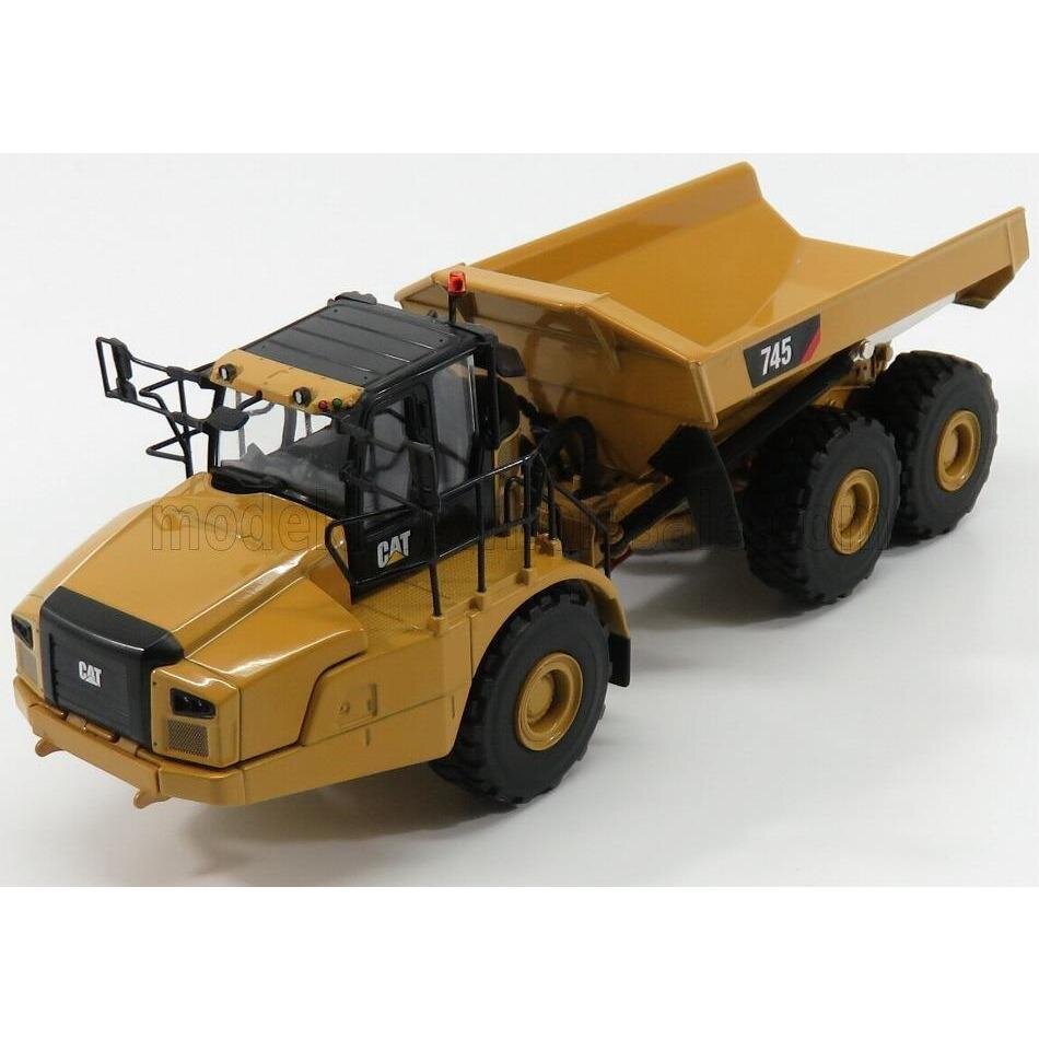 Dm Models Caterpillar Cat745 Ribaltabile Cava Articulated Truck Yellow Black - 1:50