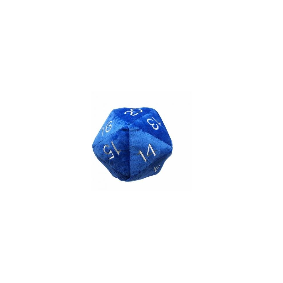 Ultra Pro Dice Jumbo D20 Novelty Dice Plush In Blue With Silver Numbering