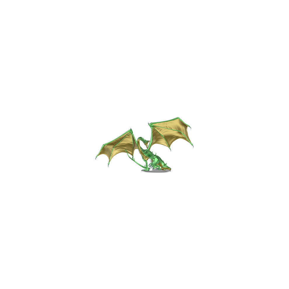 WizKids/NECA D&D Icons Of The Realms: Adult Emerald Dragon Premium Figure