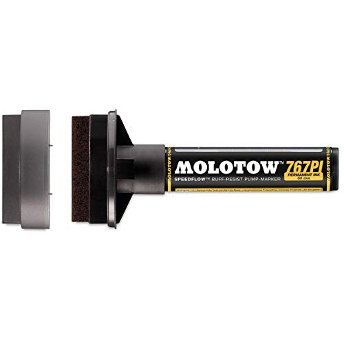 Molotow Masterpiece Speedflow 767PI Permanent Marker (Line Width 60 mm, Refillable) 1 Piece Copper Black