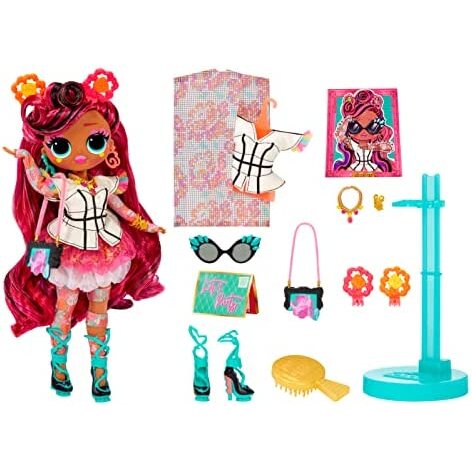 L.O.L. Surprise! 579922EUC LOL OMG Queens Fashion Doll-Miss Divine-with 20 Surprises Including Outfit, Accessories, Stand, & More-Collectable-for Boys