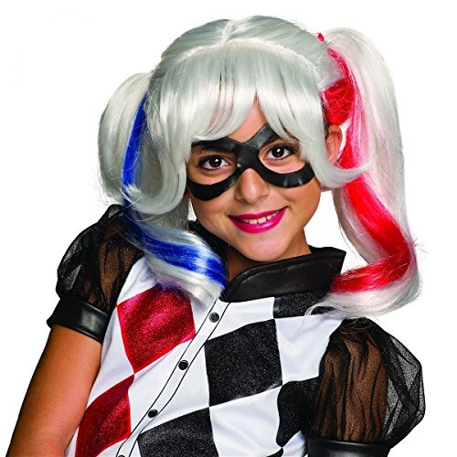 Cyberteez Harley Quinn Wig Kids Suicide Squad Girls Child Size Costume Wig White