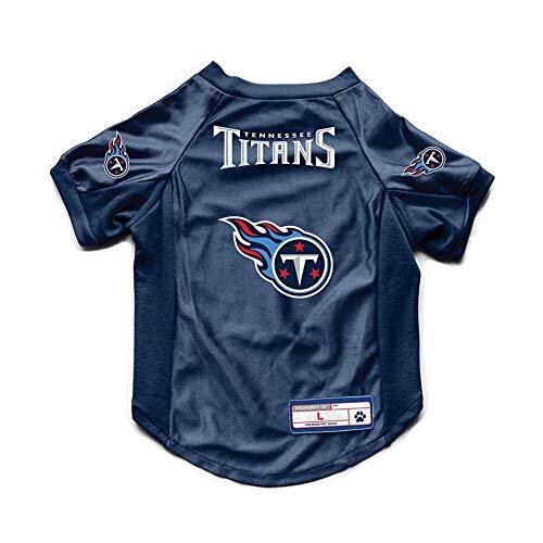 Littlearth Unisex-Adult NFL Tennessee Titans Stretch Pet Jersey, Team Color, X-Large