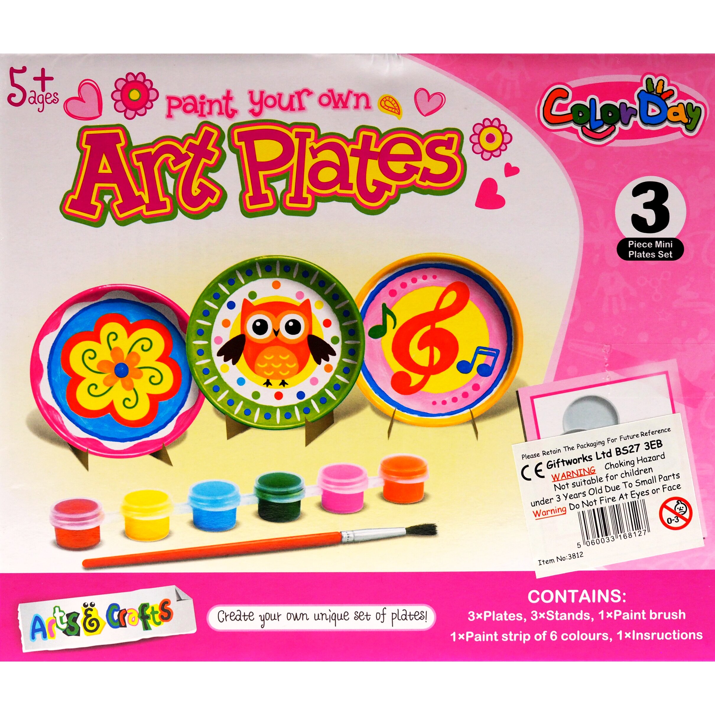 Complete Craft Kits - Paint And Design Your Own Art Magnets And Plates (Set of 2)