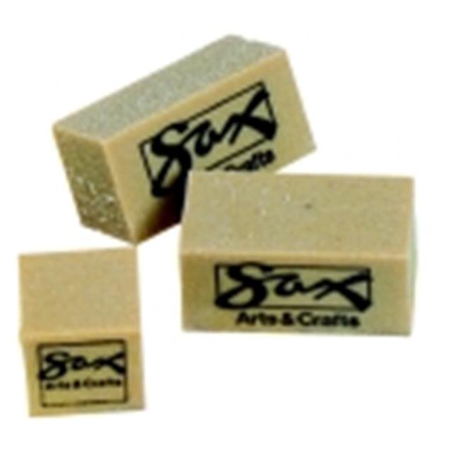 Sax 2 x 1 x 0.75 in. Gumart General Purpose Eraser - Brown, Pack 12